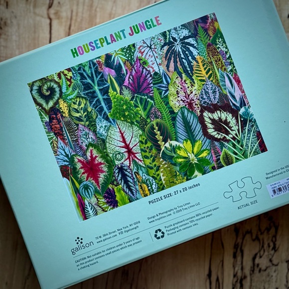 🌷SPRING FORWARD SALE! NIB Houseplant Jungle 1000 Piece Puzzle 🧩 Troy Litten - Picture 4 of 5